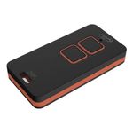 Controle-Remoto-Zap-43393MHz-2-Canais-e-2-Botoes-Preto-e-Laranja-PPA