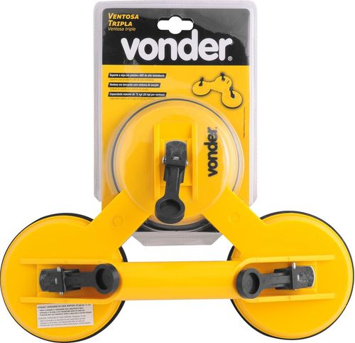 Ventosa Tripla 75Kg Plástica Vonder