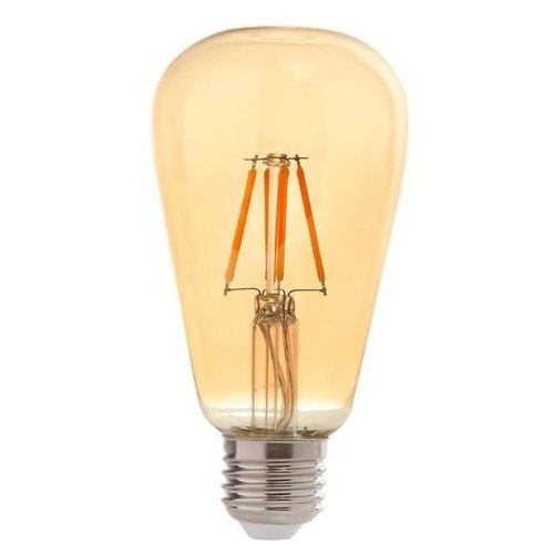 Lâmpada de LED Filamento Bulbo ST64 4W E27 360 Lúmens Luz Âmbar