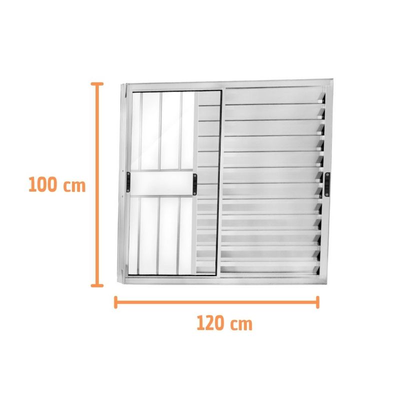 Veneziana-3-Folhas-com-Grade-Aluminio-Brilhante-100x120cm