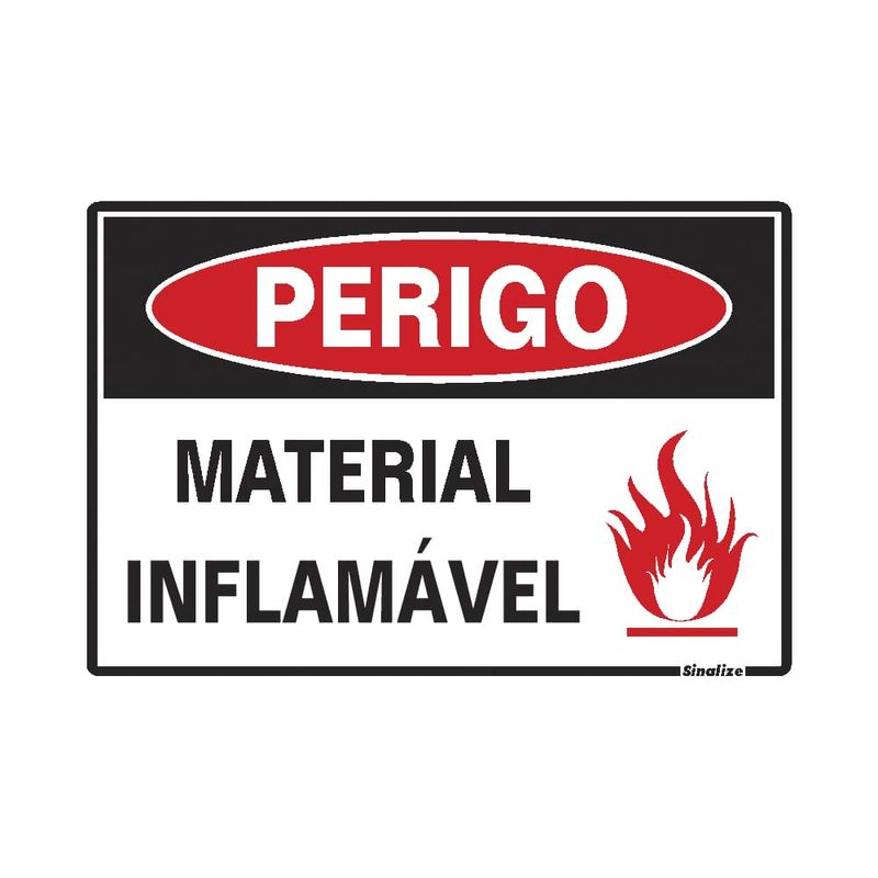 Placa-Perigo-Inflamavel-20x30cm-em-Poliestireno