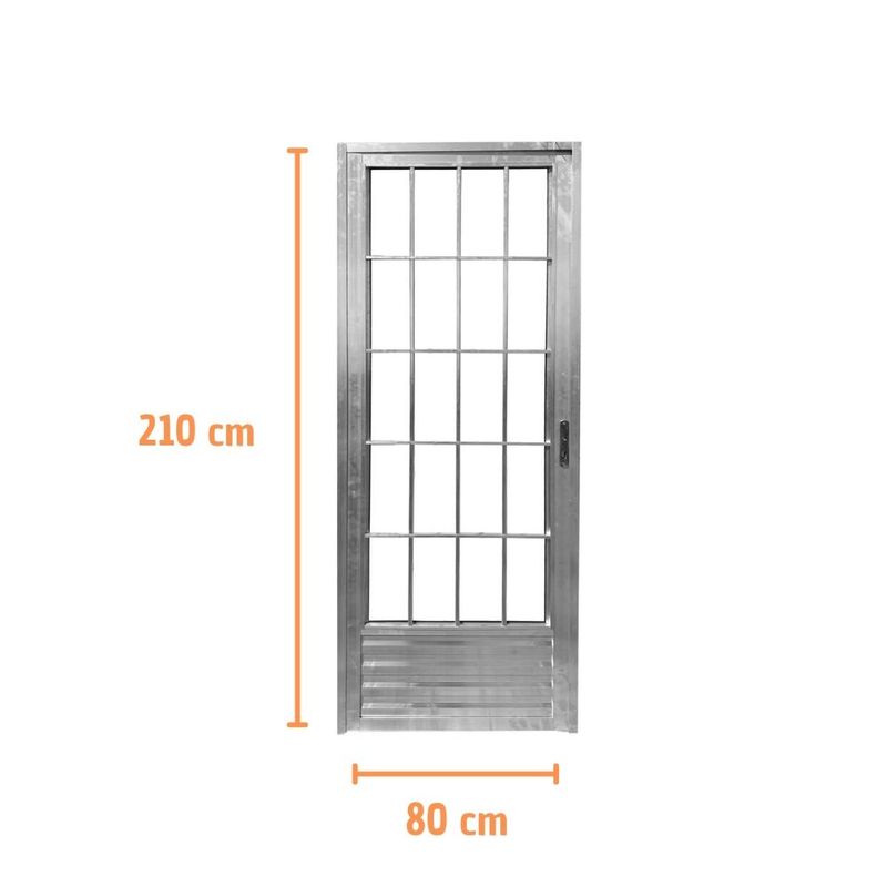 Porta-Palito-Aluminio-Brilhante-Natural-Vidro-Liso-Esquerdo-210x80cm