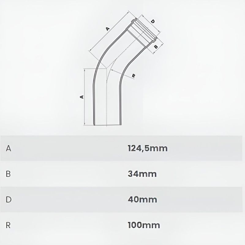 Curva-45-Longa-Esgoto-Serie-Normal-PVC-DN-40-Fortlev