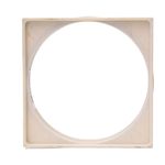 Porta-Grelha-Quadrado-para-Grelha-Quadrada-PVC-Branco-DN150-Krona