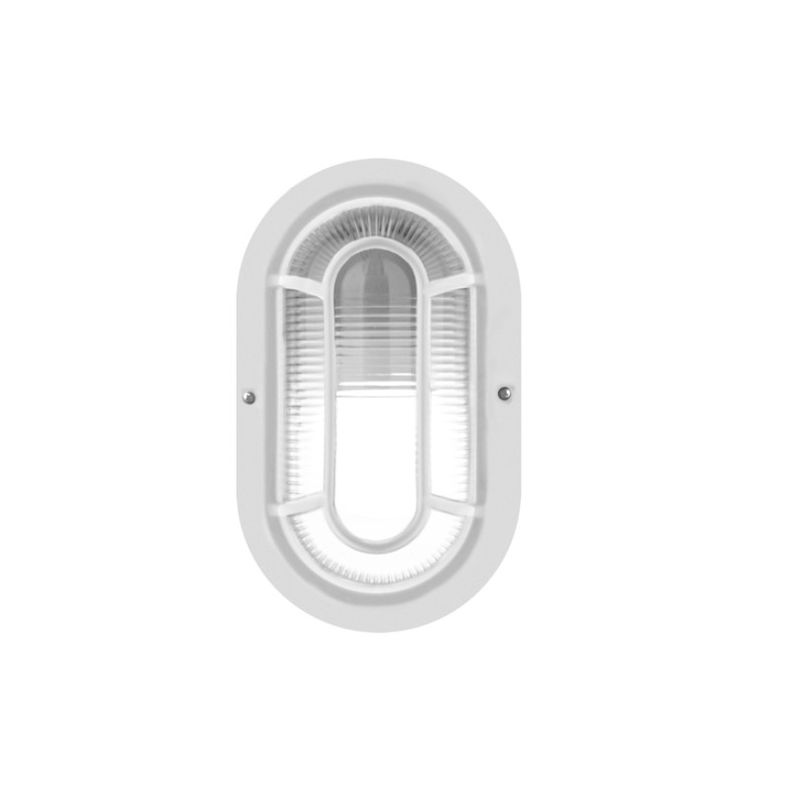 Tartaruga-em-Polipropileno-Branca-sem-Grade-IP54-para-1-Lampada-E27