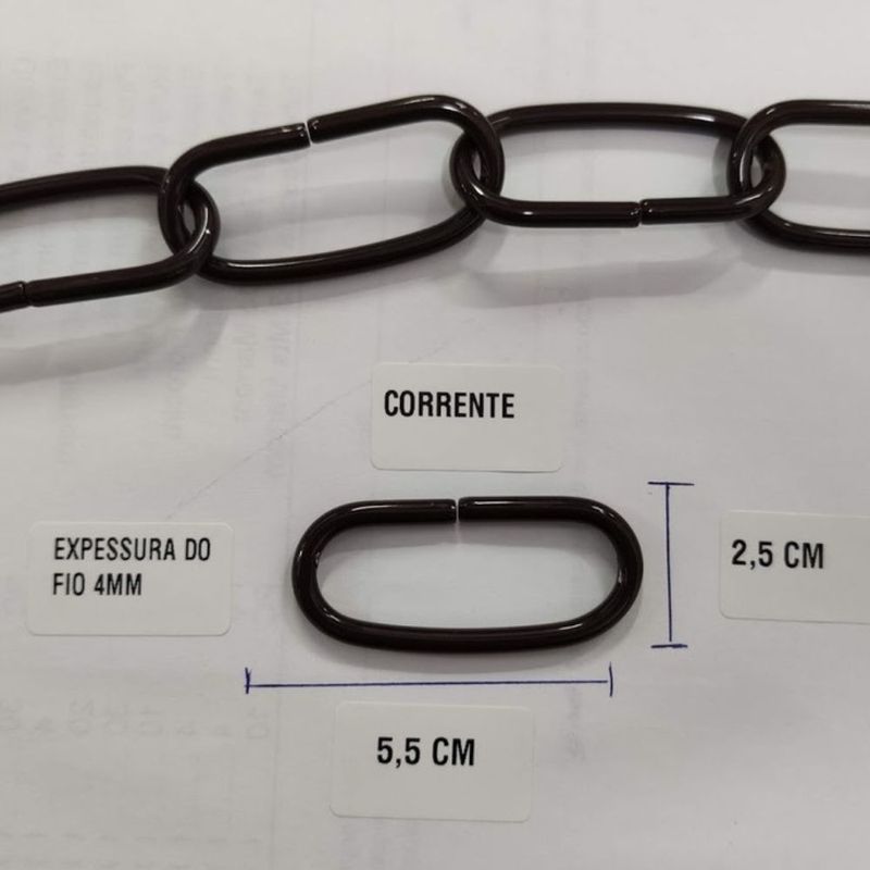 Corrente-Aluminio-Marrom-5m-BellaCalha