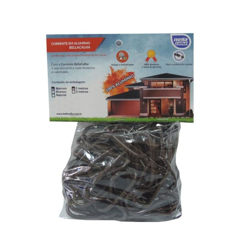 Corrente-Aluminio-Marrom-5m-BellaCalha