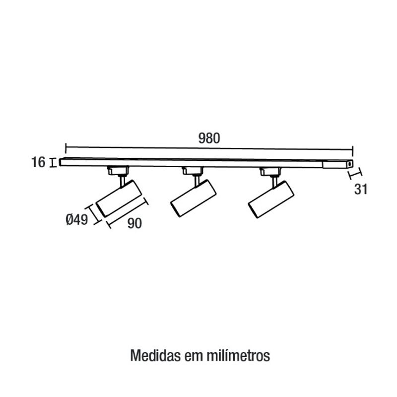 Kit-Trilho-Aluminio-Preto-com-3-Spots-LED-30W-6300-Lumens-Luz-Amarela