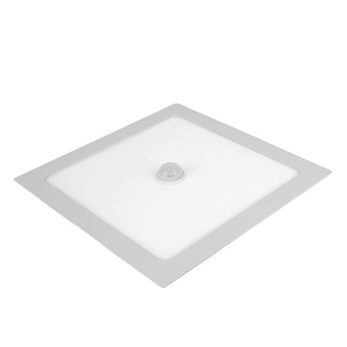 Painel de LED Embutir com Sensor Quadrado 18W 21x21cm Luz Branca