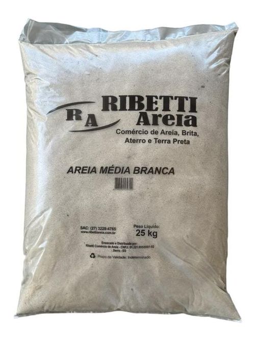 Areia Média 25Kg Ribetti