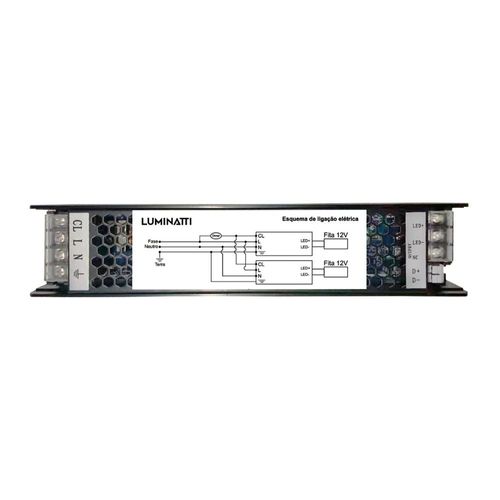 Driver para Fita Led 150W 12V 12,5 Amperes 127V