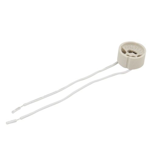 Soquete de Cerâmica Branco para Lâmpada GU10