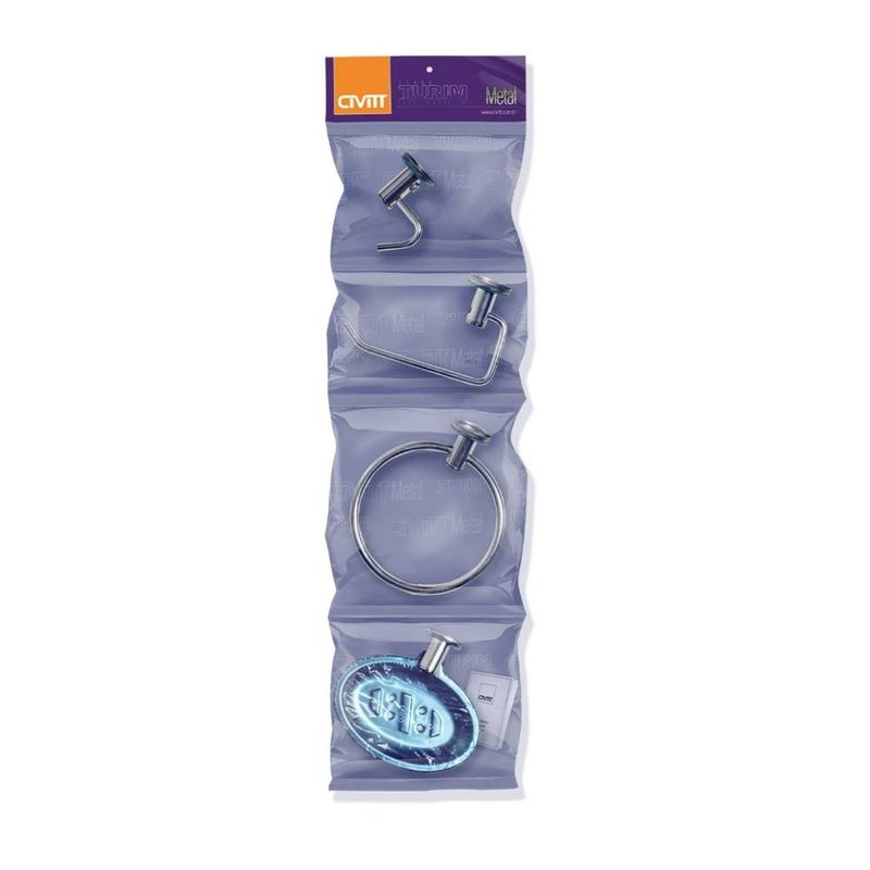 Kit-Acessorios-para-Fixar-Metal-Turim-Plus-com-4-pecas-Cromado