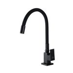 Torneira-para-Cozinha-Mesa-Bica-Media-Preto-Gourmet-All-Black-Flexivel