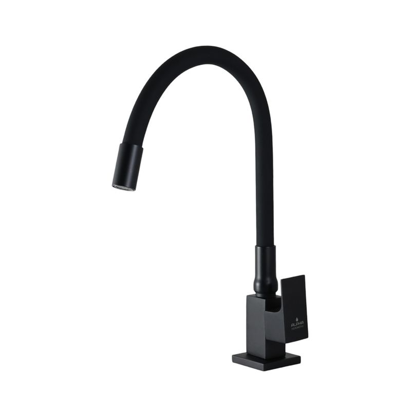Torneira-para-Cozinha-Mesa-Bica-Media-Preto-Gourmet-All-Black-Flexivel