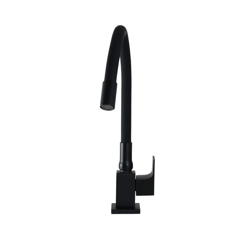 Torneira-para-Cozinha-Mesa-Bica-Media-Preto-Gourmet-All-Black-Flexivel