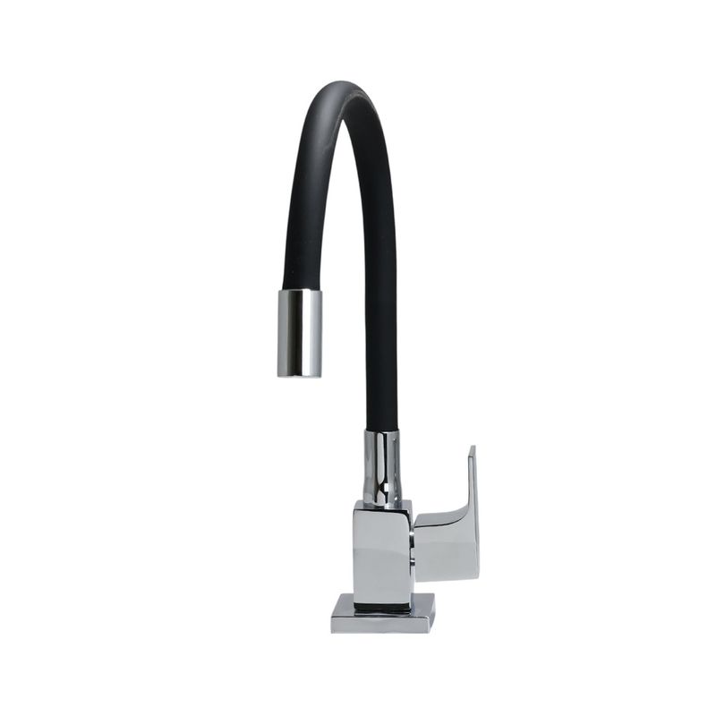Torneira-para-Cozinha-Mesa-Bica-Media-Preto-Gourmet-Flexivel