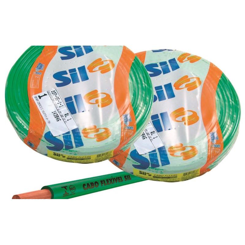 Cabo-Flexivel-16mm²-750V-Verde-100-Metros