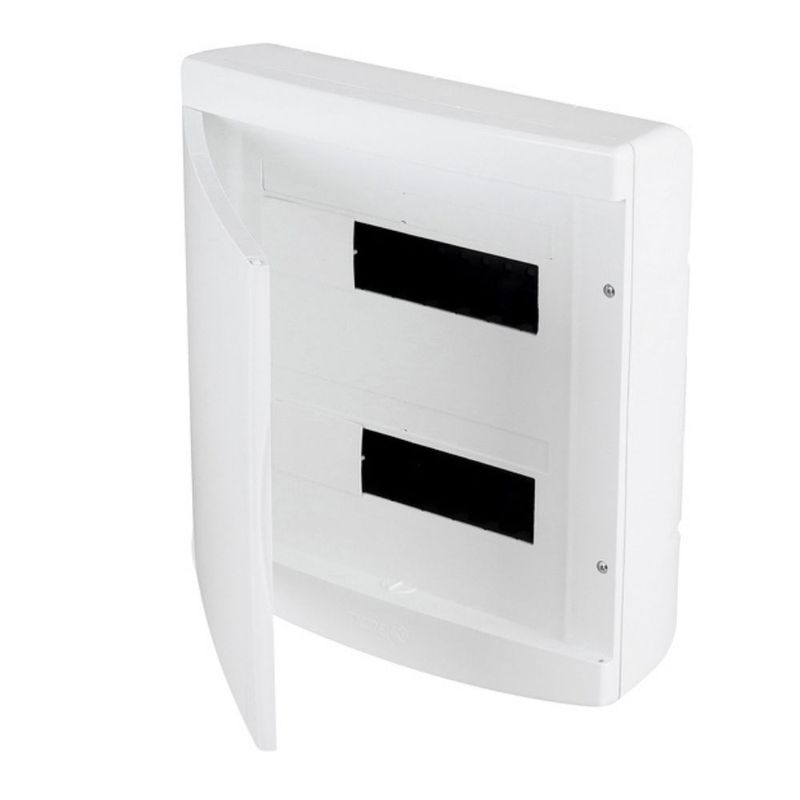 Quadro-PVC-Disjuntor-Sobrepor-sem-Barramento-para-18-24-Disj-Branco