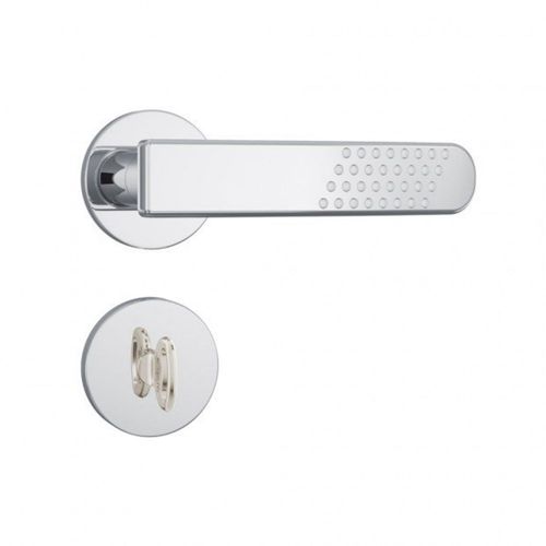 Fechadura Banheiro Roseta Redonda 823-21 40mm Cromada