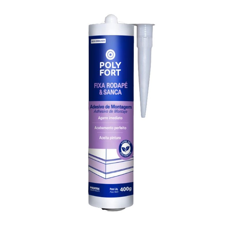Adesivo-de-Montagem-Polyfort-Fixa-Rodape-e-Sanca-Branco-400g-Pulvitec