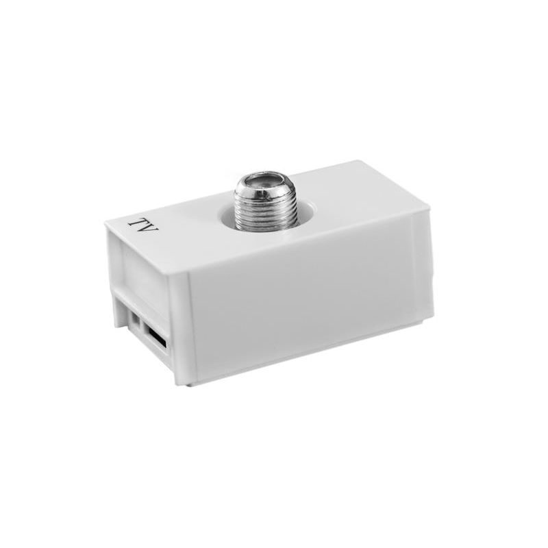 Modulo-Tomada-Coaxial-para-Antena-de-TV-Branco-Slim