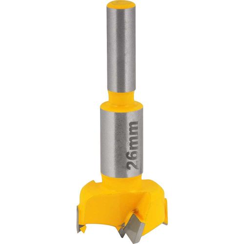 Fresa 8x26mm para Dobradiça Tipo Caneco 2 Dentes Vonder