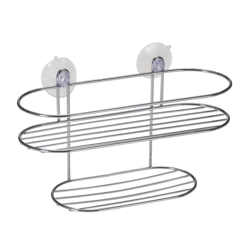 Porta-Shampoo-Duplo-para-Banheiro-267cm-Double-Fix-Cromado