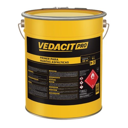 Primer Asfáltico para Mantas Base Água Eco 18L Vedacit Pro