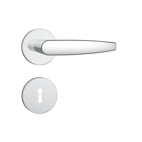 Fechadura Interna Roseta Redonda em Aço Inox 813/33 40mm Cromada