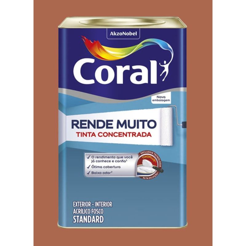 Tinta-Standard-Acrilica-Fosco-Rende-Muito-Pote-de-Argila-16L-Coral