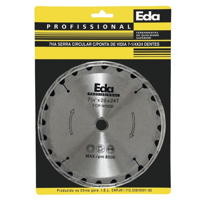 Disco-de-Serra-Circular-7.1-4---185x20mm-24-Dentes-EDA