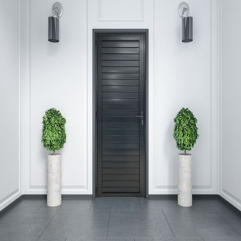 Porta-Laminada-Fechada-Aluminio-Preto-Direito-210x90cm