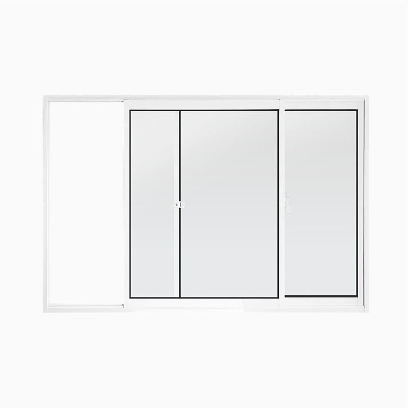 Janela-de-Correr-2-Folhas-sem-Grade-Aluminio-Branco-100x150cm