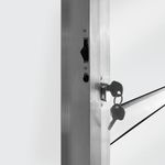 Porta-de-Correr-2-Folhas-Vidro-Liso-Aluminio-Brilhante-210x160cm