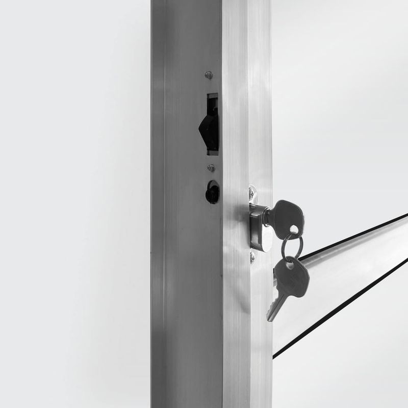 Porta-de-Correr-2-Folhas-Vidro-Liso-Aluminio-Brilhante-210x160cm