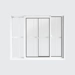 Janela-de-Correr-2-Folhas-com-Grade-Aluminio-Branco-100x120cm