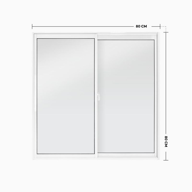Janela-de-Correr-2-Folhas-sem-Grade-Aluminio-Branco-80x80cm
