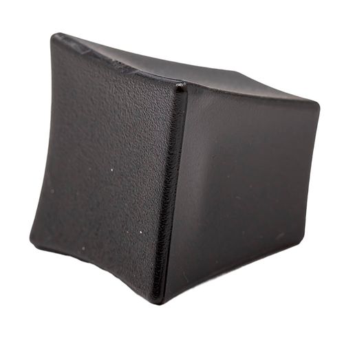 Puxador Botão Quadrado Florença 25mm Preto Fosco