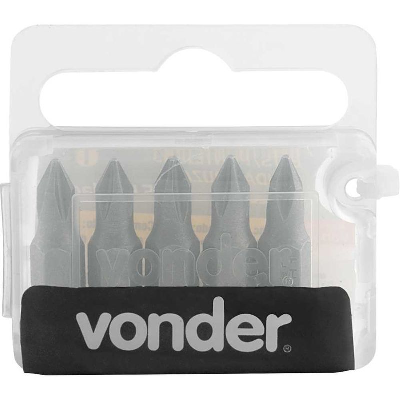 Bits-com-Ponta-Phillips-encaixe-de-1-4--PH1-25mm-c-5pcs-Vonder