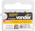 Bits-com-Ponta-Phillips-encaixe-de-1-4--PH2-25mm-c-5pcs-Vonder