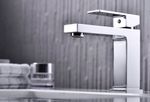Monocomando-para-Banheiro-Mesa-Bica-Alta-Cromado-Luxo-Quadrado-16cm