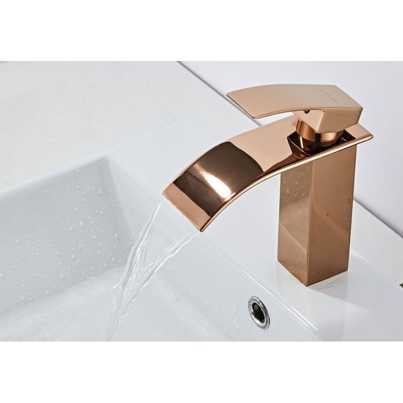 Monocomando-para-Banheiro-Mesa-Bica-Baixa-Rose-Cascata-Luxo