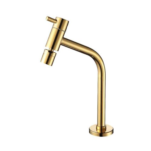 Torneira para Banheiro Mesa 1/4V Bica Alta Gold com Arejador