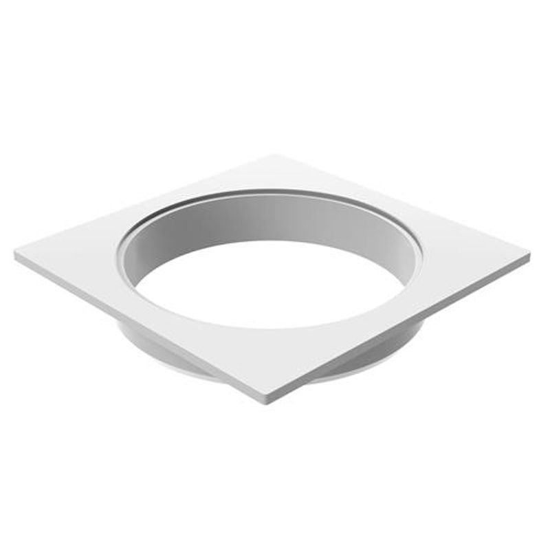 Porta-Grelha-Quadrado-para-Grelha-Redonda-PVC-Branco-DN100-Tigre