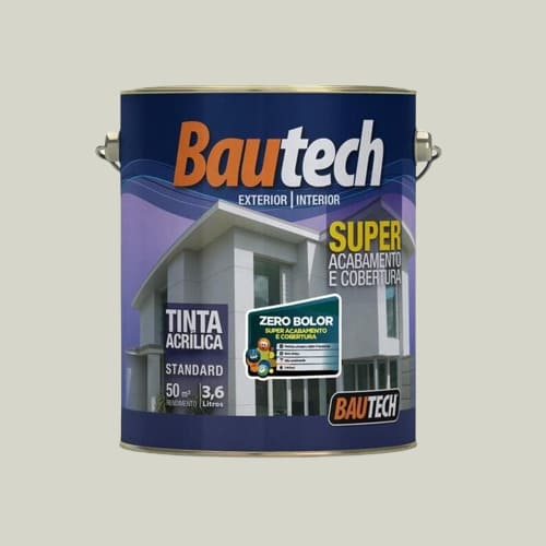 Tinta Standard Acrílica Fosco Zero Bolor Gelo 3,6L Bautech