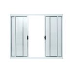 Janela-de-Correr-4-Folhas-sem-Grade-Aluminio-Branco-100x120cm