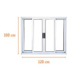 Janela-de-Correr-4-Folhas-sem-Grade-Aluminio-Branco-100x120cm