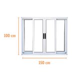 Janela-de-Correr-4-Folhas-sem-Grade-Aluminio-Branco-100x150cm