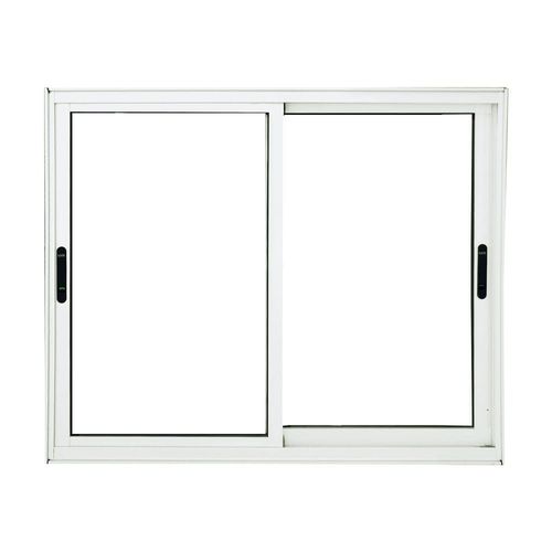 Janela de Correr 2 Folhas sem Grade Alumínio Branco 100x150cm